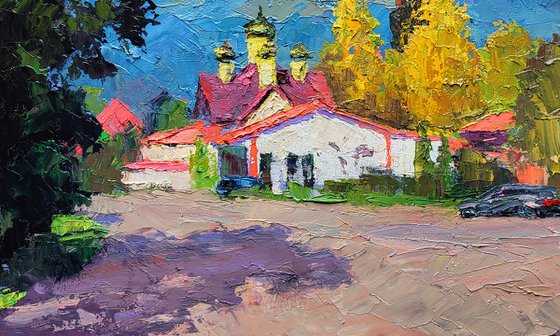 Driving along a City Street