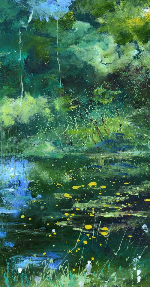 A pond in my garden by Pol Henry Ledent