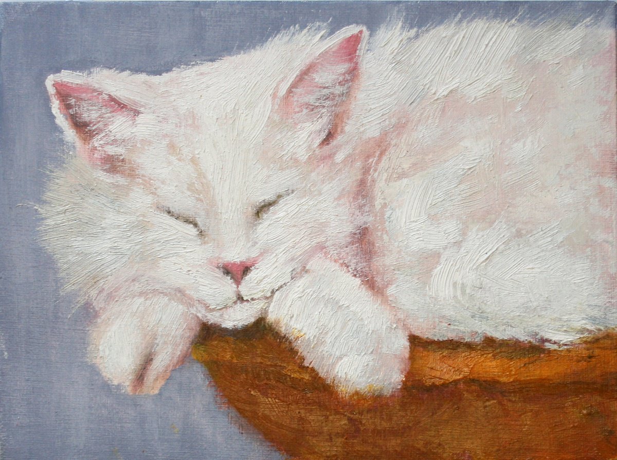 Cat By Salana Art / Svetlana Samovarova, 9 X 7, Artwork For Sale On Artfinder