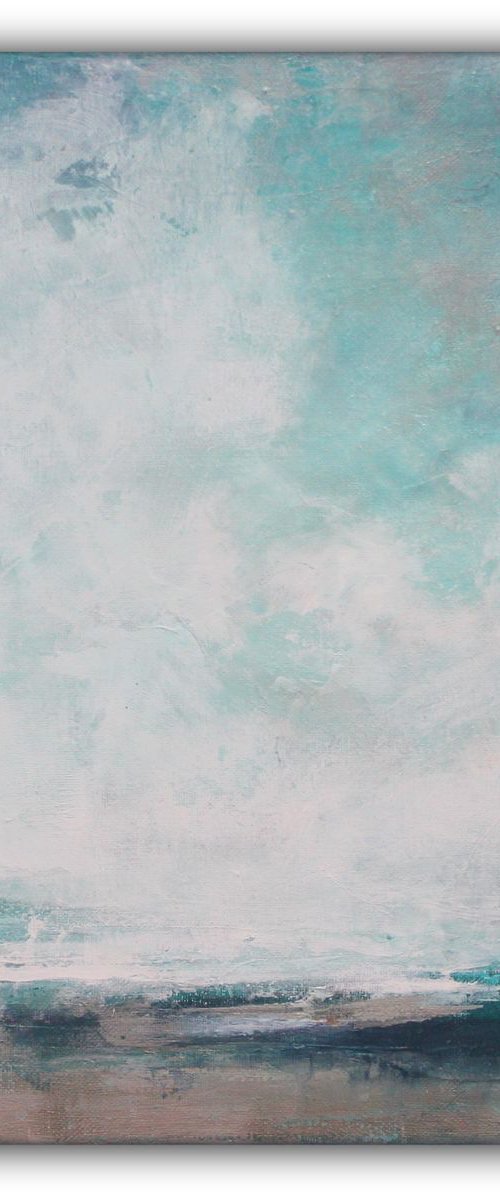 Surf Side - Abstract Landscape Painting by Elizabeth Moran