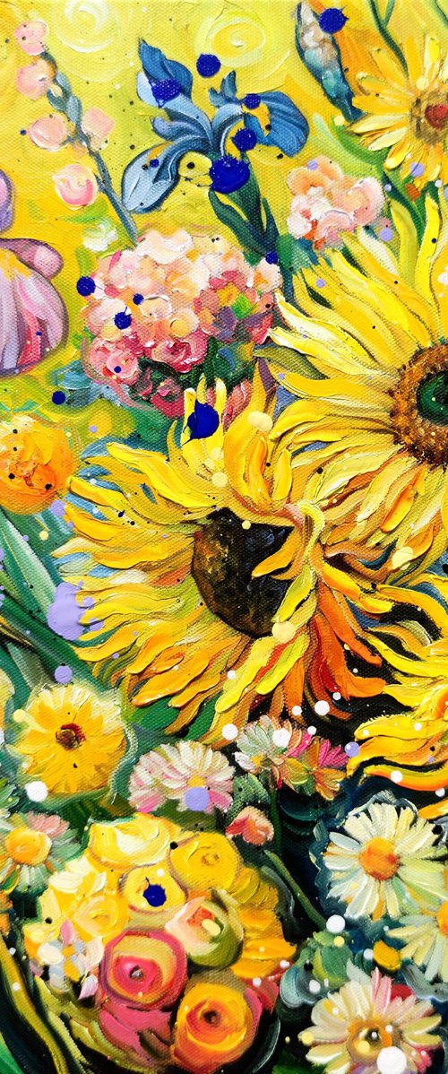 Sunflower Jamboree by Angie Wright