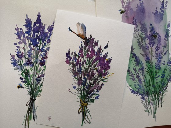 Dragonfly and lavender