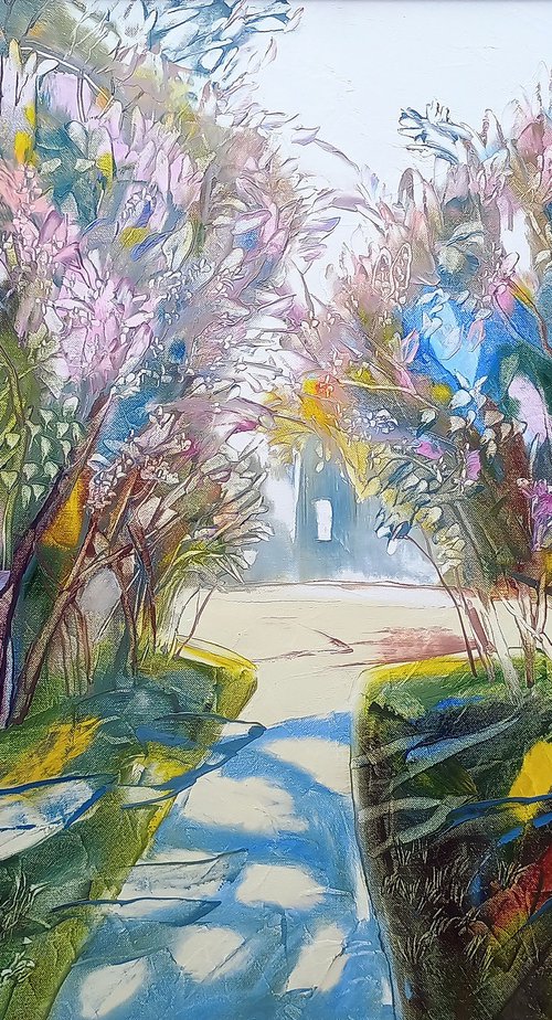 Alley of Lilacs by Silvija Drebickaite