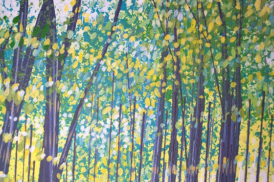 Sunlit Spring Forest Path