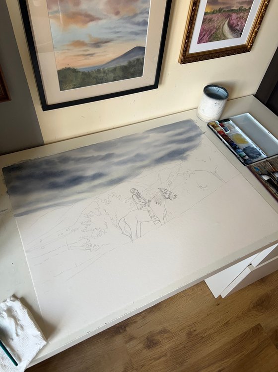 Where the Hills Breathe, 56x76 cm