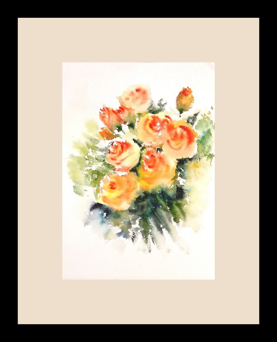 Orange Roses Queen of flowers