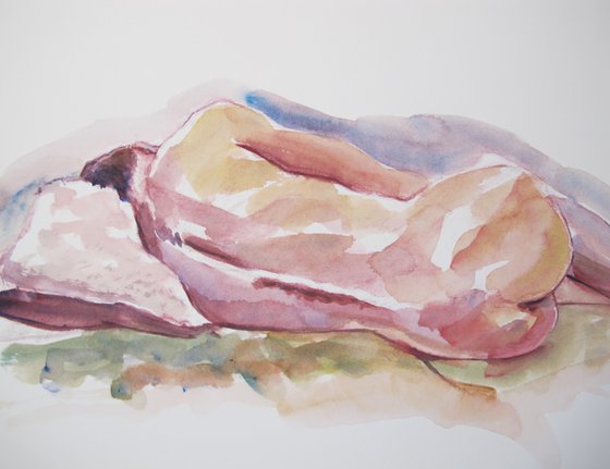 Reclining male nude