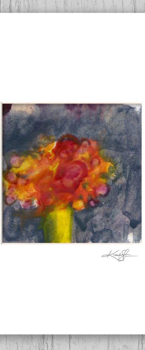 Encaustic Floral 61 by Kathy Morton Stanion