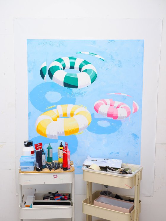 Floaties pool party