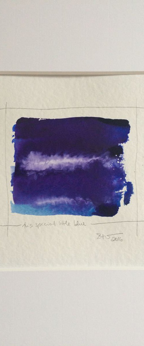 This special little Blue I Abstract by Gesa Reuter