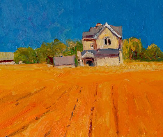 Farmland in Midwest, Evening