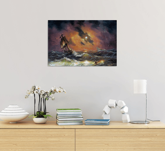 Storm (60x40cm, oil painting)