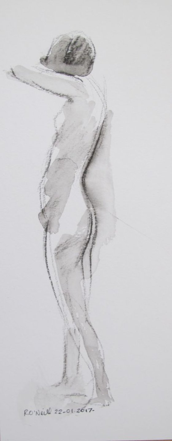 standing female nude
