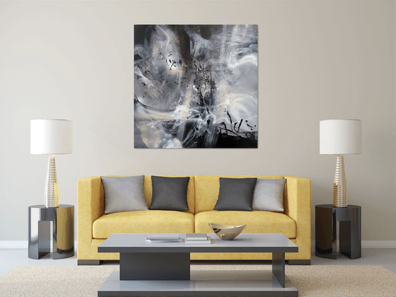 Large XXL Painting 130 Cm Beautiful Divine Light Spiritual Art By O KLOSKA