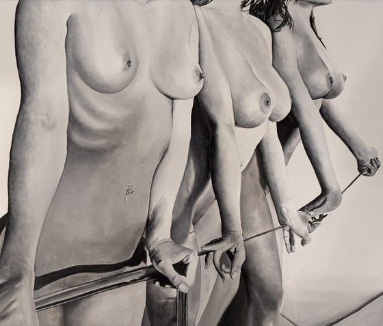 Sunbathing - Erotic Art - House Decor