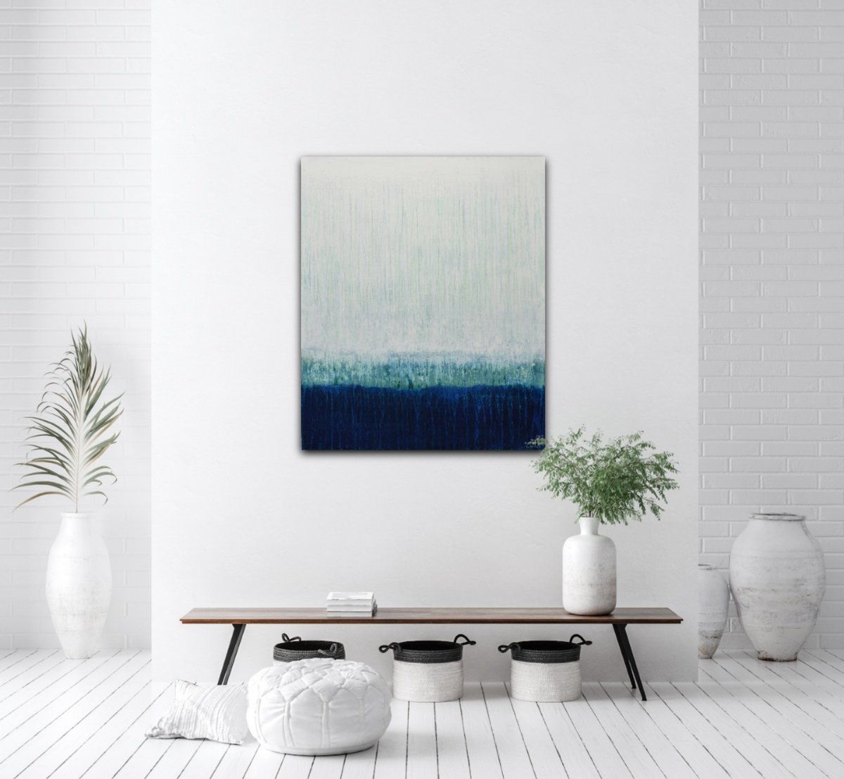 Arctic Blue - Minimalist Abstract Artwork by Carney