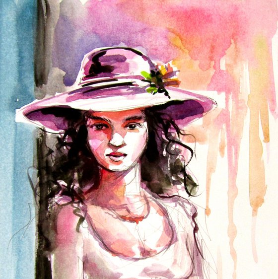 Girl with hat II