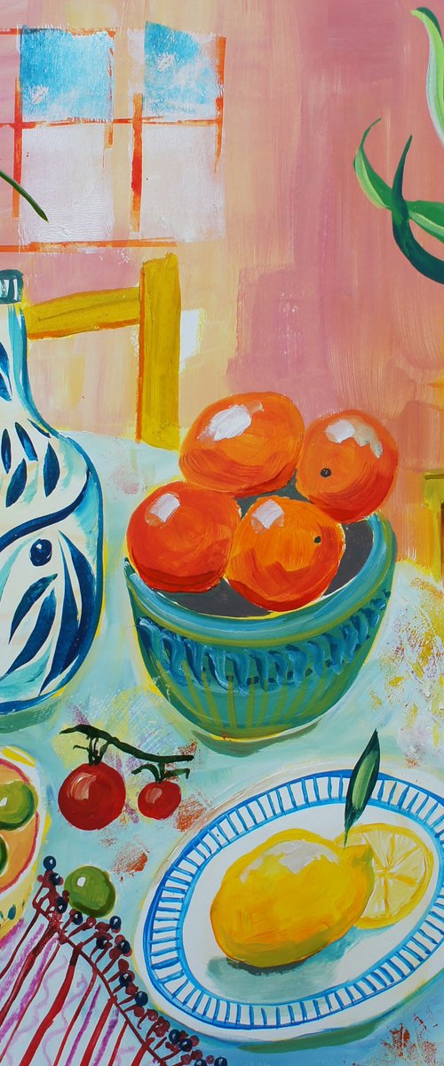 Mediterranean Table by Julia  Rigby