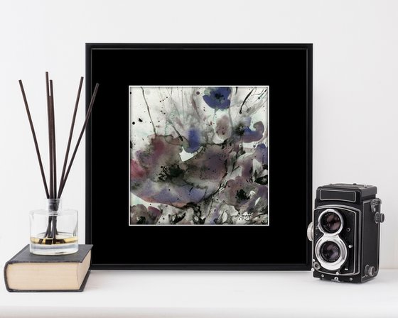 Organic Impressions 2022-2 - Abstract Flower Painting by Kathy Morton Stanion