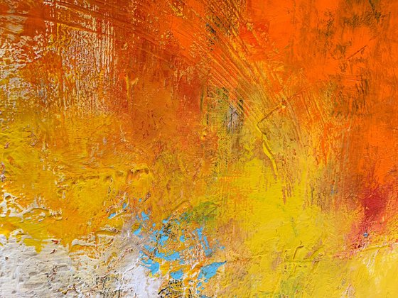 Running Free - XL LARGE,  TEXTURED ABSTRACT ART – EXPRESSIONS OF ENERGY AND LIGHT. READY TO HANG!