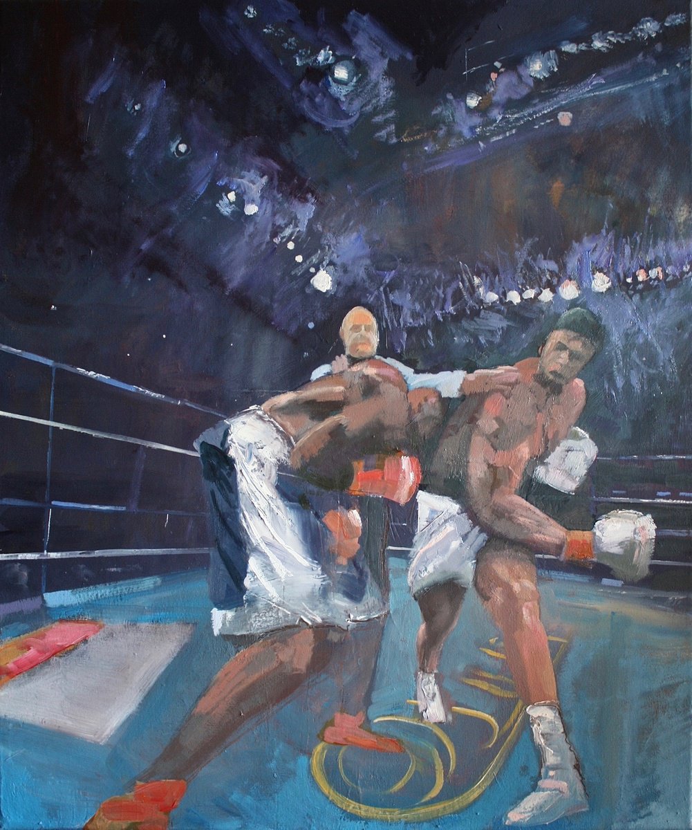 10Th Round Stoppage 1 By Simon Jones, 20 X 24, Artwork For Sale On Artfinder