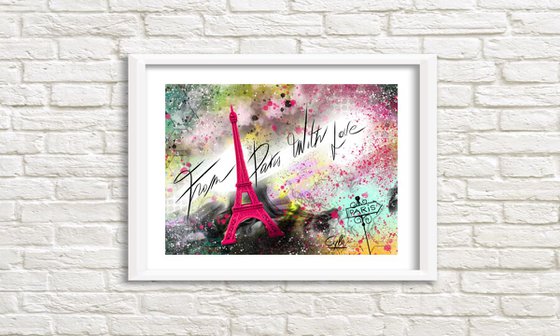 From Paris with Love | 2012 | Digital Painting Printed on Photo Paper | High Quality | Unique Edition | Simone Morana Cyla | 40 X 30 cm | Published |