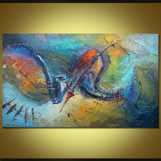 Soul fly, Abstract Oil painting