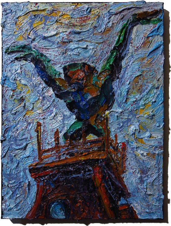 Original Oil Painting Abstract Surrealism Gallery Art Sculpture NYC