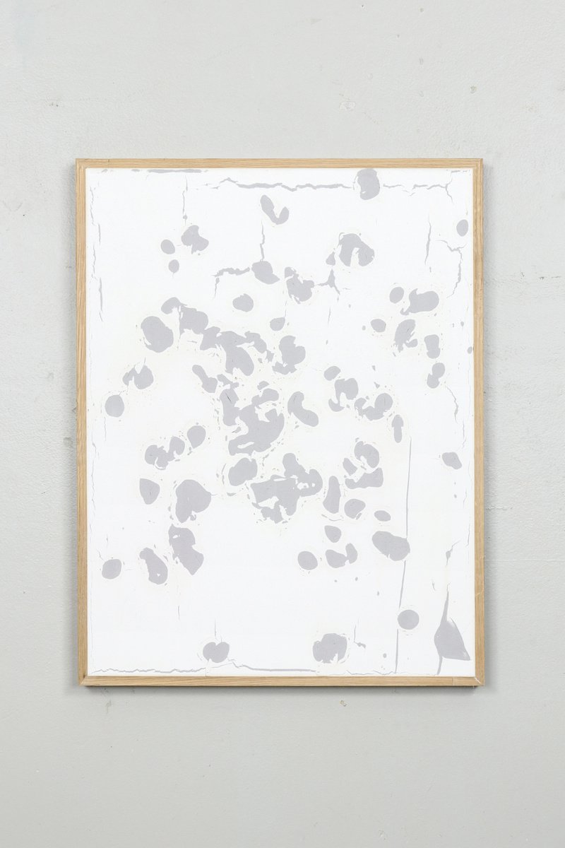 Expressive Abstract Painting By Johan Soderstrom, 25 X 33, Swedish Conditions - Rinkeby, Original Artwork