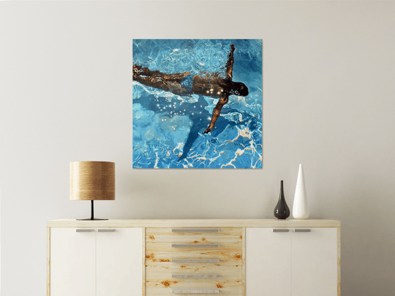 A Dream of Summer - Large Swimming Painting