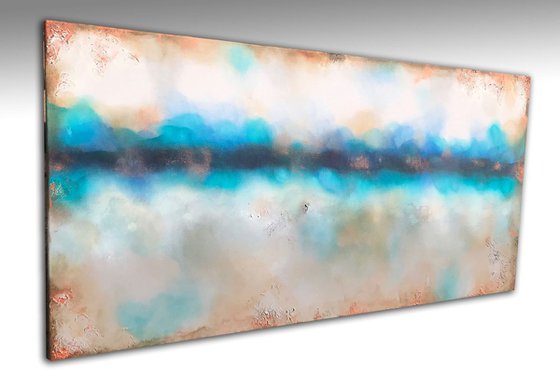 corrosion abstract (140 x 70 cm) Dee Brown