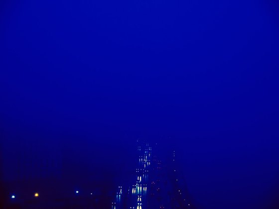 BLUE FOG # 525 - framed photograph