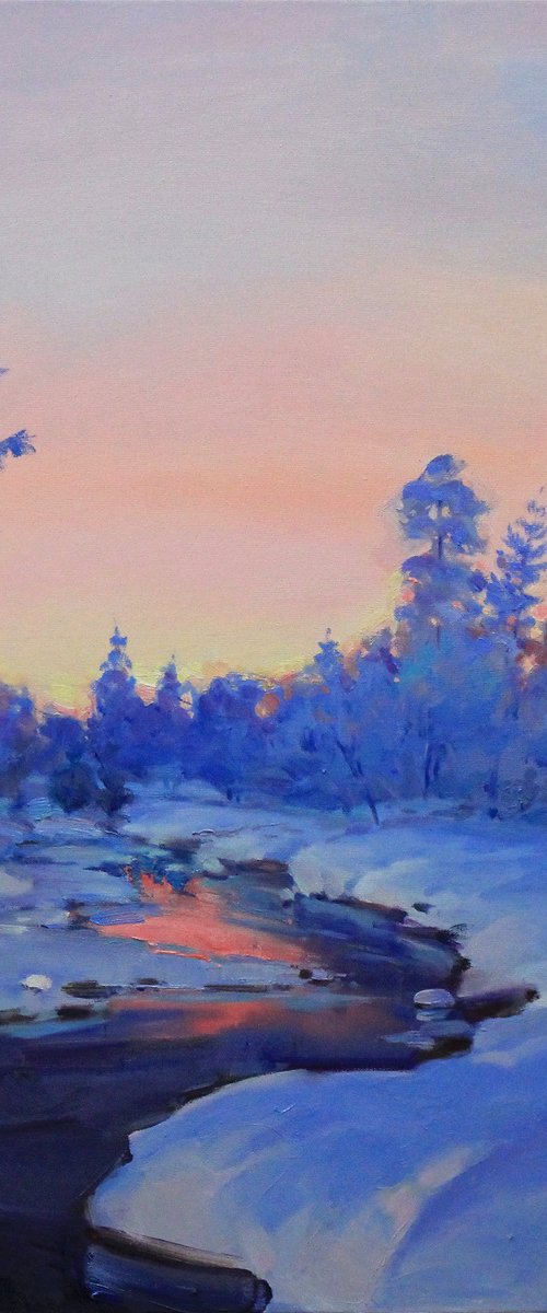 Winter in blue by Alisa Onipchenko-Cherniakovska