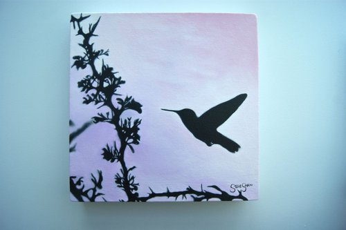 Little Bird ( on canvas ) Free Shipping by Steven Shaw