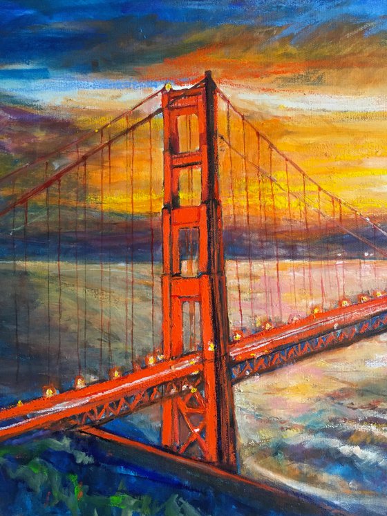 Golden Gate Bridge San Francisco Sunset