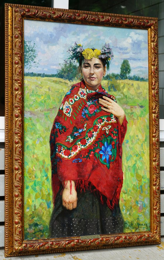 Mother's portrait. Summer