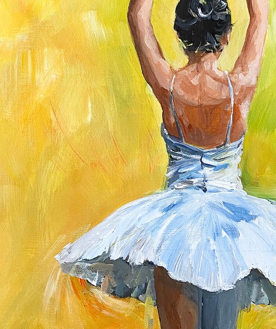 Ballerina Acrylic painting by Arti Chauhan Artfinder