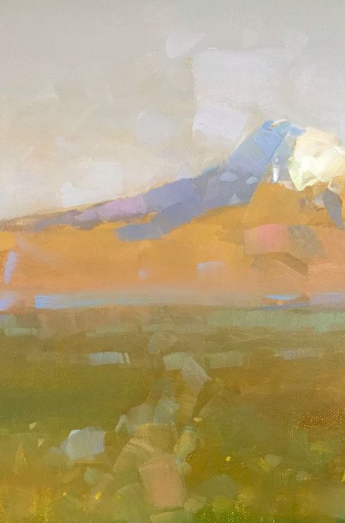 Ararat, Landscape Original oil painting, Handmade artwork, One of a kind by Vahe Yeremyan
