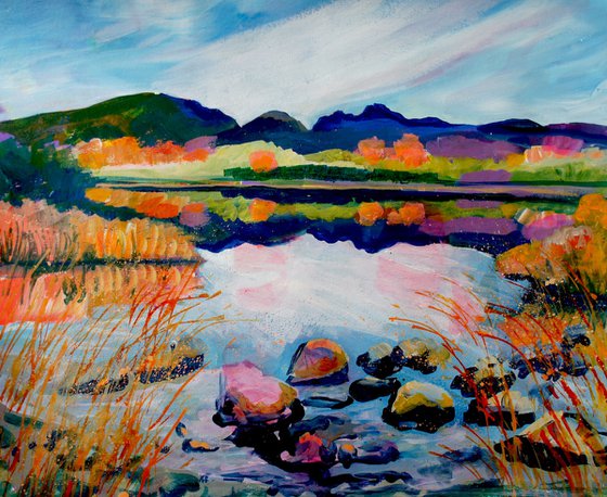 Elterwater and the Langdale Pikes