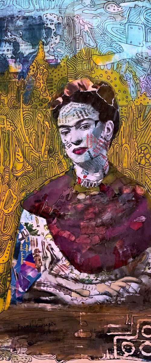 Portrait of Frida Kahlo #76 by Pavel Kuragin