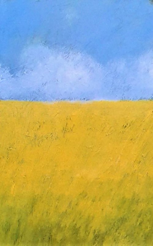 Wheatfields Hampshire by Jan Rippingham