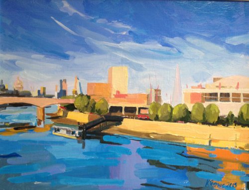 Late Summer on Southbank by Katharine Rowe