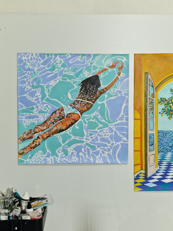 Underwater Pastel Green