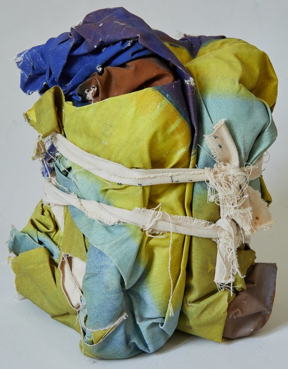 Wrapped Canvas 1 Purple Yellow
