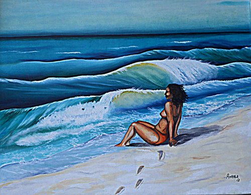 Her Surf by Andrew (Ana` Alu) Hollimon