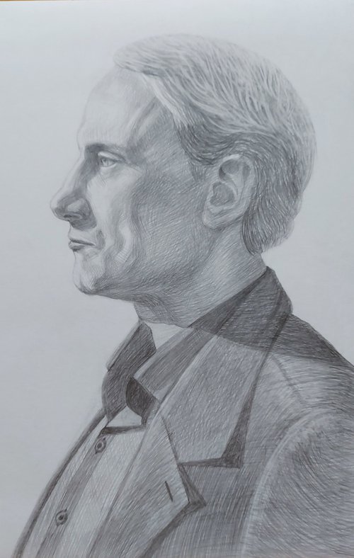 Portrait of a man by Tatiana Popova