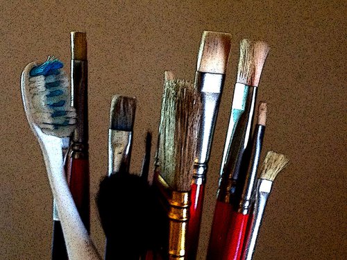 Brushes (30x22.5) by Jeff Iverson