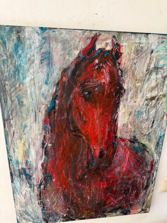 Red horse
