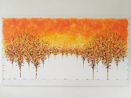 Trees at sunset 4 by M.Y.