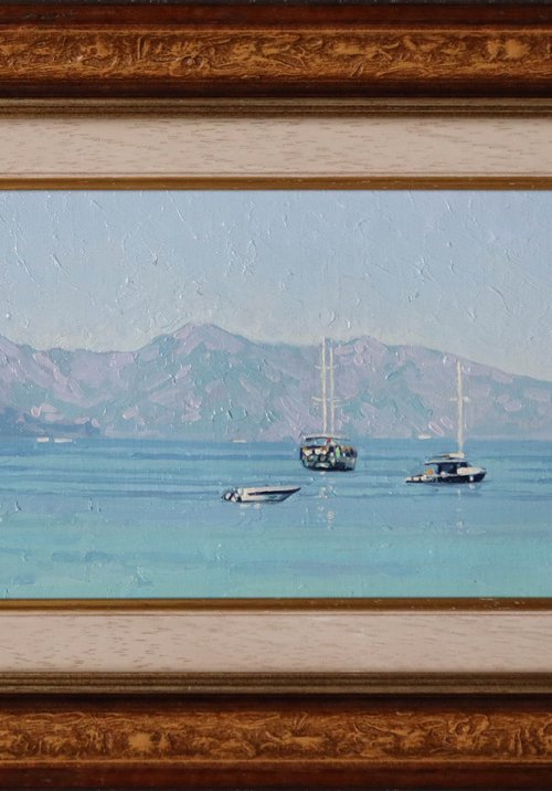 Yachts in Turunc Harbor by Simon Kozhin